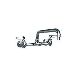 Economy Faucet With 8'' Center For 2 or 3 Tub Sinks With 14'' Spout