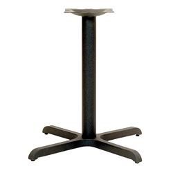 Replacement Columns With Top Plate (Labor Saver Design), Table Height, Black, 3'' diameter