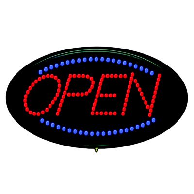 Open with Border LED Sign - STOCKED ITEM