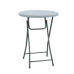 Bar Height Round Folding Table, 31-1/2