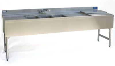 Combination Unit with 3 Tanks, 21'' Deep, 7'L