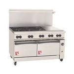 Superior Economy Gas Range, 6 Burner 24 Griddle  LP - STOCKED ITEM