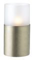 Frost Shade Weathered Brass Lamp