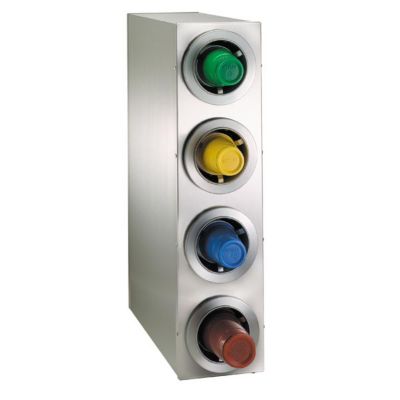 Quad Tower Cup Dispenser Stainless Steel