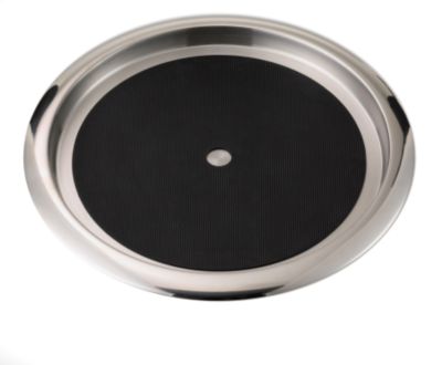 Stainless Steel Tray, Solid Rubber Surface
