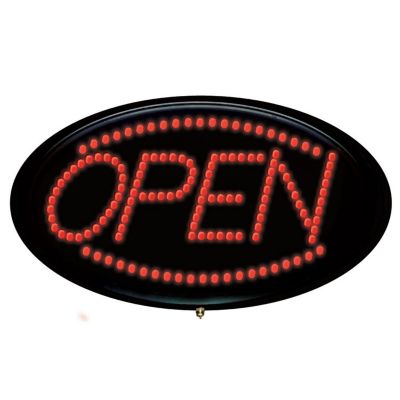 Red LED Open Sign - STOCKED ITEM