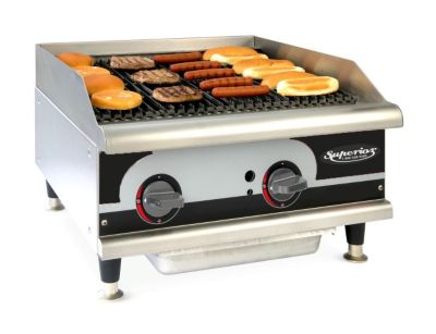 Superior 24'' Lava Rock Broiler Two Burner