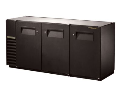 Superior 72'' Solid Door Back Bar Galvanized Top