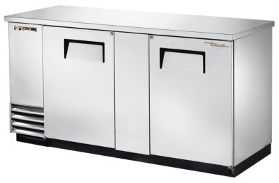 Superior 69'' 3 Keg Solid Door Back Bar Stainless Steel