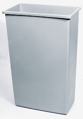 Wall Hugger Waste Receptacle 23 Gallon Grey