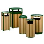 Regent Plastic Lumber Receptacle Sand Top Ash/Trash 40 Gallon