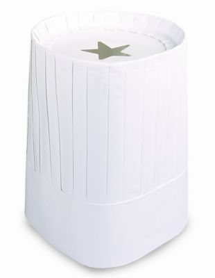 Disposable 10 Paper Chef's Hat Case of 24 - STOCKED ITEM
