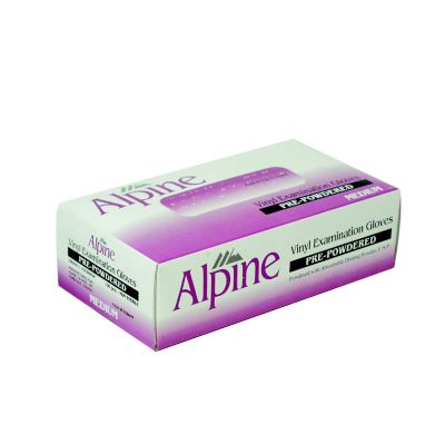 Gloves, Vinyl, Lightly Powdered, Medium, 100 per box