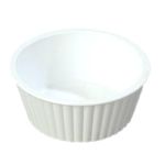 SAN Plastic Ramekin White Fluted Sides 4-1/2 oz. 48 per case - STOCKED ITEM