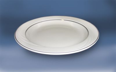 Ebony Swirl, Soup/Pasta Bowl Ebony with Black rim accent. 12'' 1 Dozen per case