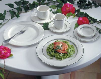 Ebony Swirl, Bouillon 7-1/4 oz. Ebony with Black rim accent., 36 per case