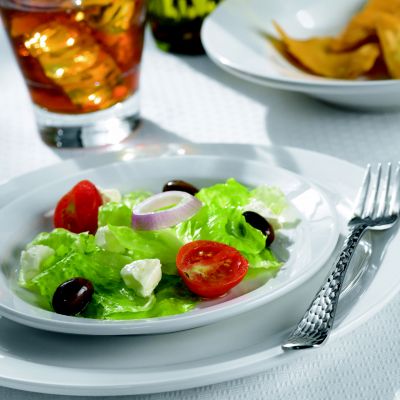 Bright White Porcelana Plate 10-3/8'' 24 per case
