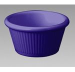 2-1/2 Oz. Cobalt Blue, Fluted Melamine Ramekins: Dozen, 12 per bag