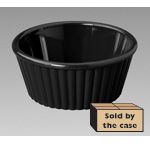 4-1/2 Oz. Black, Fluted SAN Ramekins: Case, 72/CS
