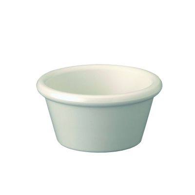 4 Oz. Bone, Smooth Melamine Ramekins: Dozen, 12 per bag