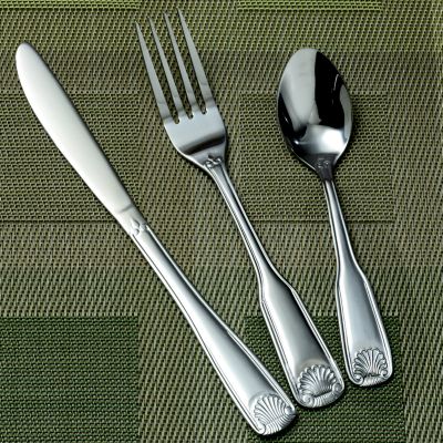Shell Heavy Weight Flatware, Teaspoon 1 Dozen per case