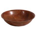 Next Day Gourmet Woven Wood Flat Bottom Parquet Bowl Parquet Bowl 8 Mahogany 12 per case - STOCKED ITEM