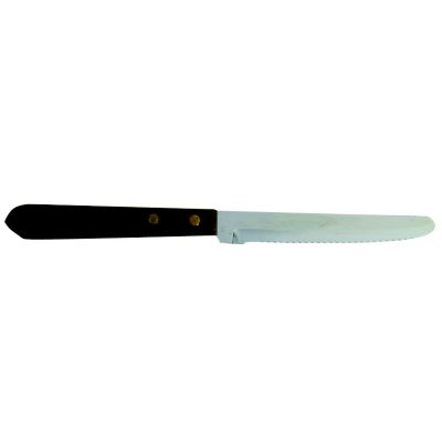 Steak Knife Wood Handle, Rounded Tip 4-1/8'' Blade 24 per case