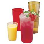 Cambro Colorware Tumbler, Milk, 8 oz. Red, 24 per case