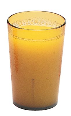 Stackable Plastic Tumbler, 5 oz. 6 Dozen per case, Amber