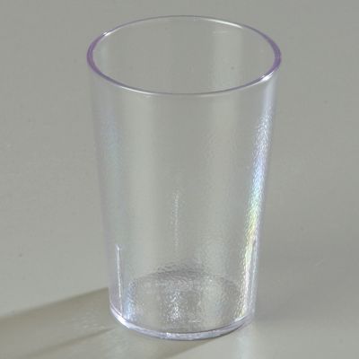 Stackable Plastic Tumbler, 8 oz. 6 Dozen per case, Clear