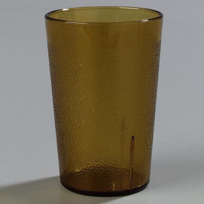 Stackable Plastic Tumbler, 8 oz. 6 Dozen per case, Amber