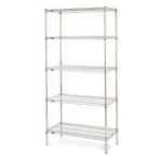 Brite Plated - Starter, 36W 18D x 74H - STOCKED ITEM