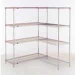 Brite Plated - Add-On, 36W 18D x 74H - STOCKED ITEM