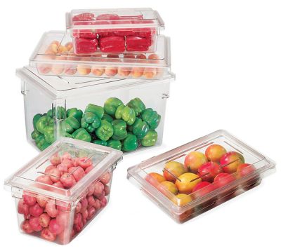 Next Day Gourmet Food Storage Box 18 x 12 x 3-1/2 Deep Clear - STOCKED ITEM