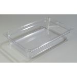 Next Day Gourmet Clear Top Notch Food Pan Full Size - 4 deep Clear - STOCKED ITEM