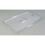 Clear Top Notch Food Pan Full Size - Notched Cover Clear