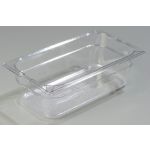 Next Day Gourmet Clear Top Notch Food Pan Third Size - 4 deep Clear - STOCKED ITEM