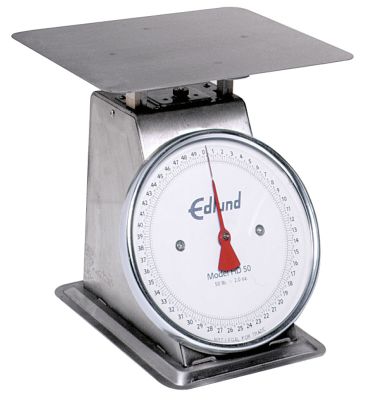 Heavy Duty Platform Scale Stainless Finish, 10-3/4'' x 9-1/2'' Stainless Platform 50 lb.