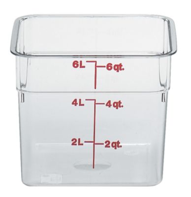 CamSquare Food Container 6 Qt. Clear