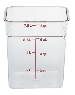 CamSquare Food Container 8 Qt. Clear - STOCKED ITEM