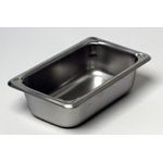 Stainless Steel Super Pan Ninth Size - 2D - STOCKED ITEM