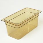 H-Pans Food Pan Third Size - 6 Deep Amber - STOCKED ITEM