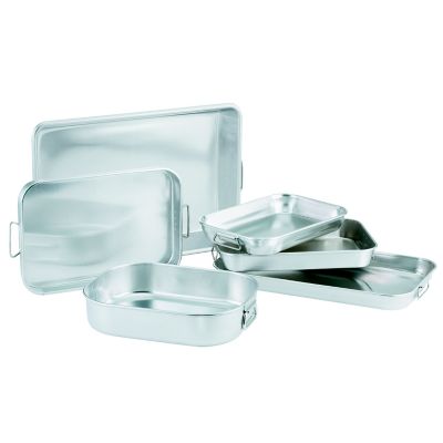 Bake & Roast Pan Satin Finish - Tapered Sides With Handles 17-5/8'' x 11-3/4'' x 2-7/16''