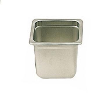 Stainless Steel Steam Hotel Pan Sixth Size - 6''D