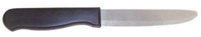 Steak Knife Jumbo Black Plastic Handle 5'' Blade 1 Dozen per case