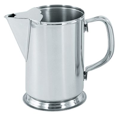 Stainless Steel Pitcher With Gadroon base, Hollow Handle 2 Quart