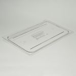 Camwear Food Pan, Solid Cover Full Size - Clear - STOCKED ITEM