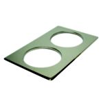 Next Day Gourmet Stainless Adapter Plate 2 - 8-3/8 Inset Holes, Holds 2 - 7 Quart Insets - STOCKED ITEM