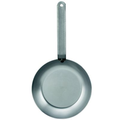 Steel French-Style Fry Pan 8'' diameter, 1-5/8'' Top Depth