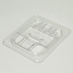 Camwear Food Pan, Hinged Cover Sixth Size - Clear - STOCKED ITEM